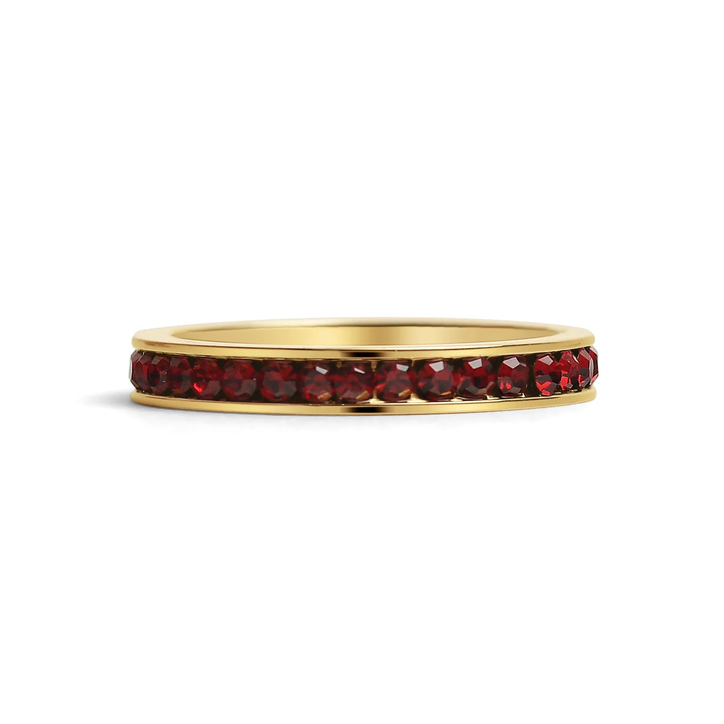 18K Gold PVD CZ Eternity Ring