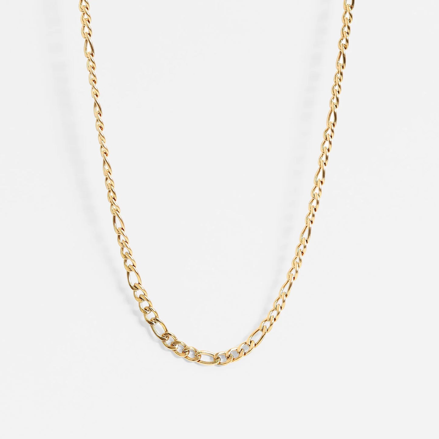 18K Gold PVD Figaro Necklace/Bracelet