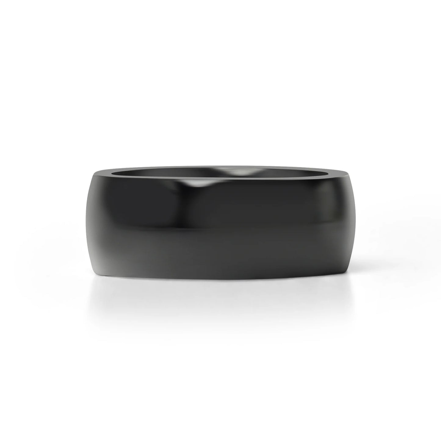 Black stainless steel ring