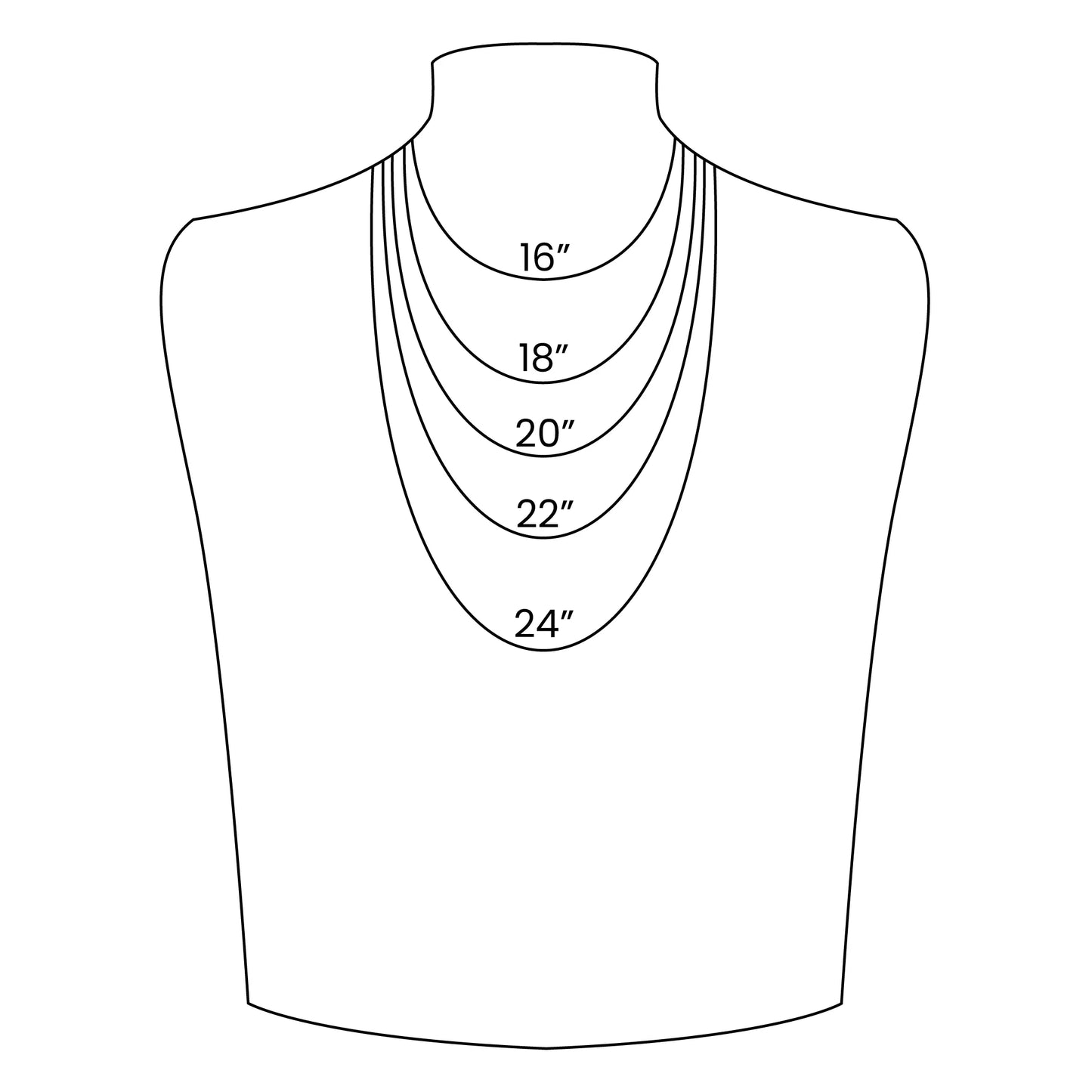 18K Gold PVD Rope Necklace