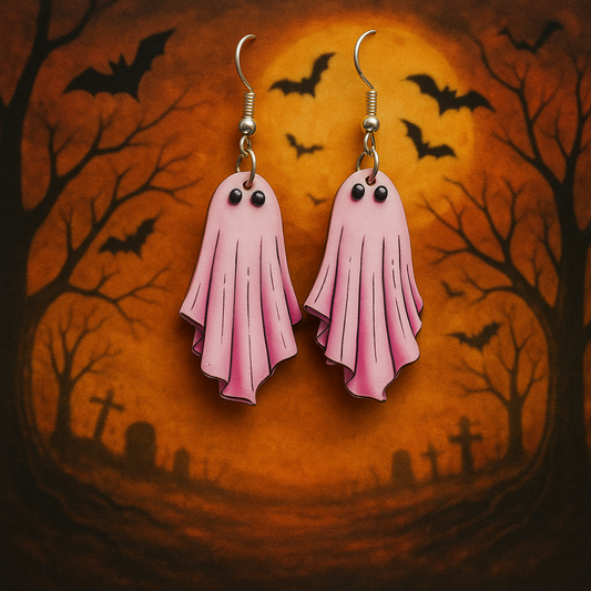 Pink Phantom Dangle Earrings