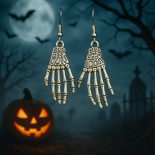 Skeleton Hand Dangle Earrings