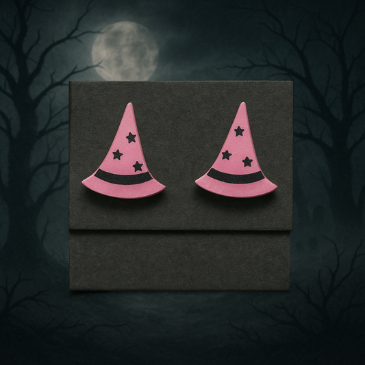 Witch Hat Stud Earrings