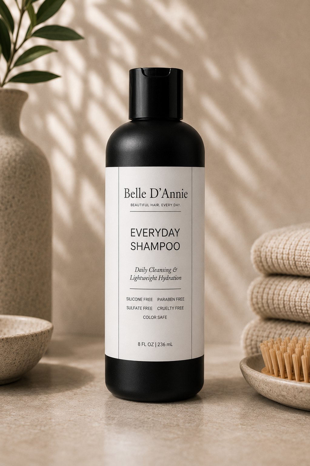 Belle D'Annie Everyday Shampoo for a gentle daily cleanse