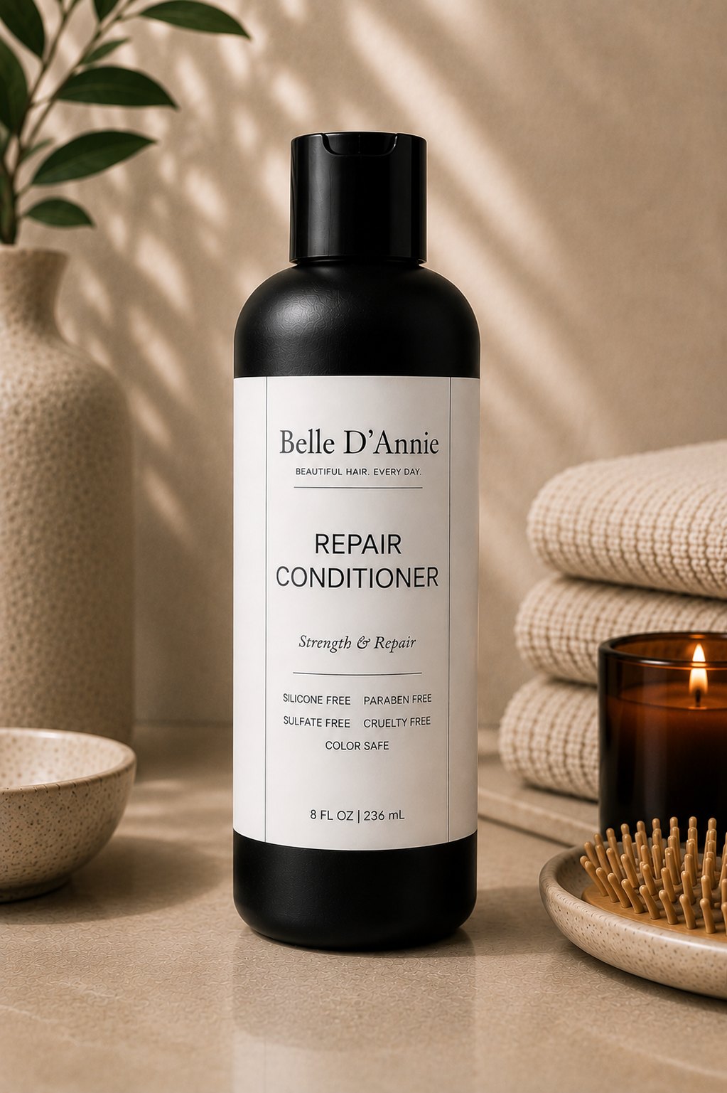 Belle D'Annie Repair Conditioner for softer stronger-looking hair